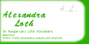 alexandra loth business card